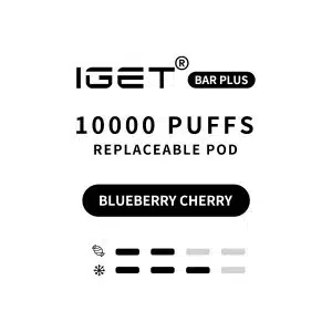IGET Bar Plus Pod 3.0 10000 Puffs - Blueberry Cherry