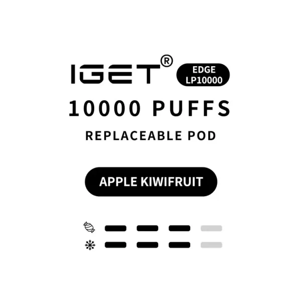 Apple Kiwifruit - IGET EDGE Pod 10000 Puffs