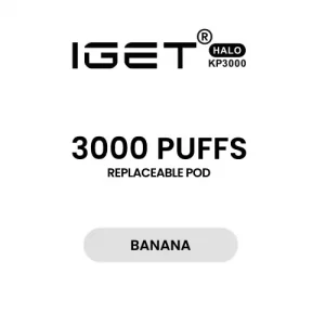 Banana - IGET Halo Prefilled Pod 3000 Puffs