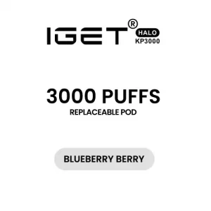Blueberry Berry - IGET Halo Prefilled Pod 3000 Puffs