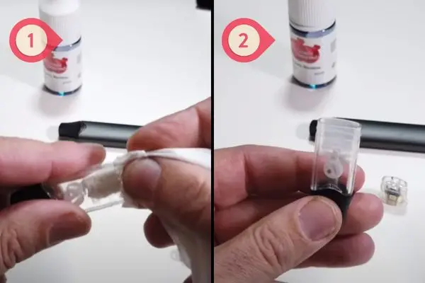 Clean The Inside Of The Pod With A Paper Towel - How To Refill A Vuse Pod