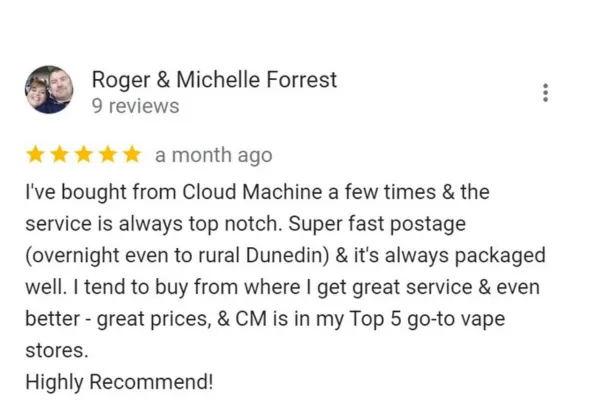 Cloud Machine NZ Vape Shop Review 1