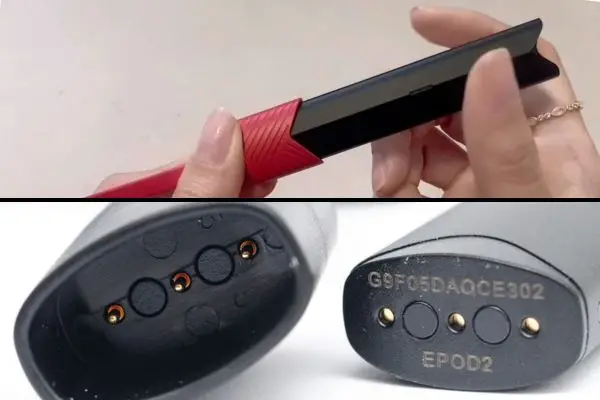 Connect The Magnetic Charging Cable To The Bottom Contacts - How To Charge Vuse ePod 2