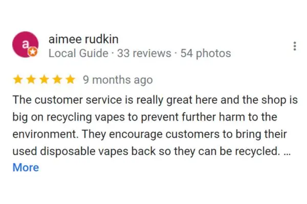 Customer Review: Aimee Rudkin