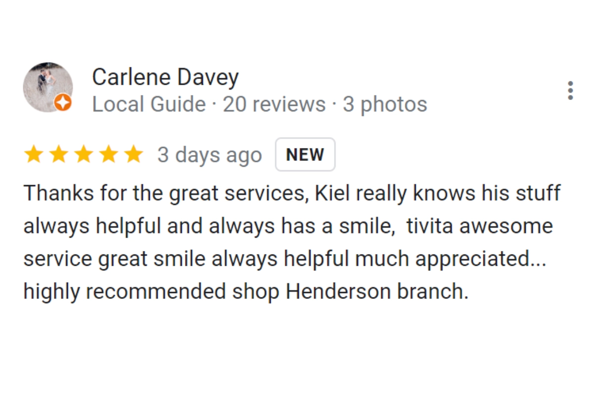 Customer Review Carlene Davey