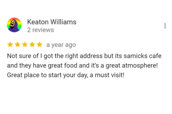 Customer Review: Keaton Williams