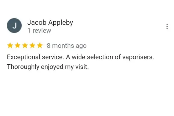 Customer Review: Jacob Appleby