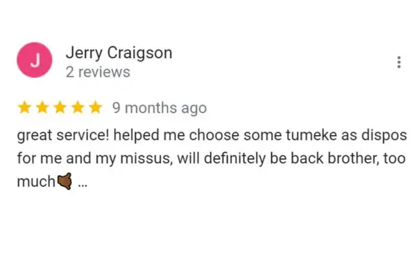 Customer Review: Jerry Craigson