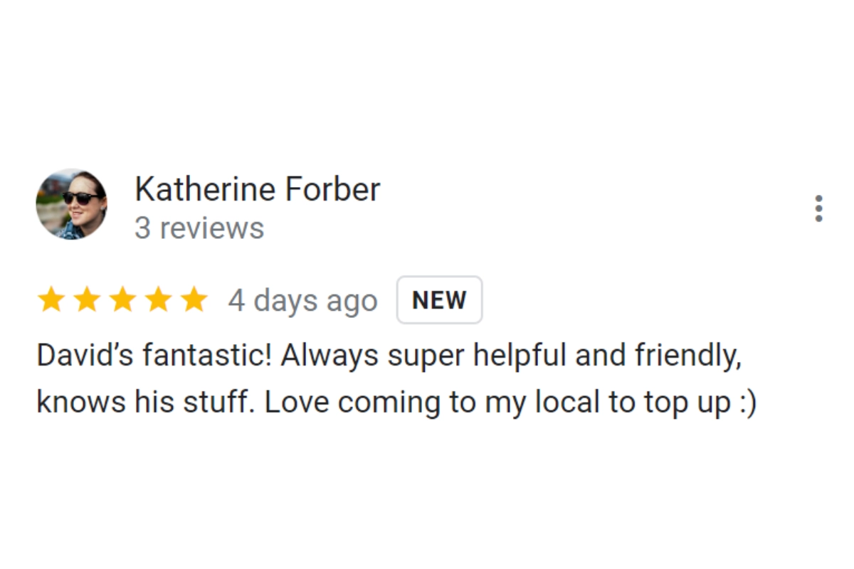 Customer Review Katherine Forber