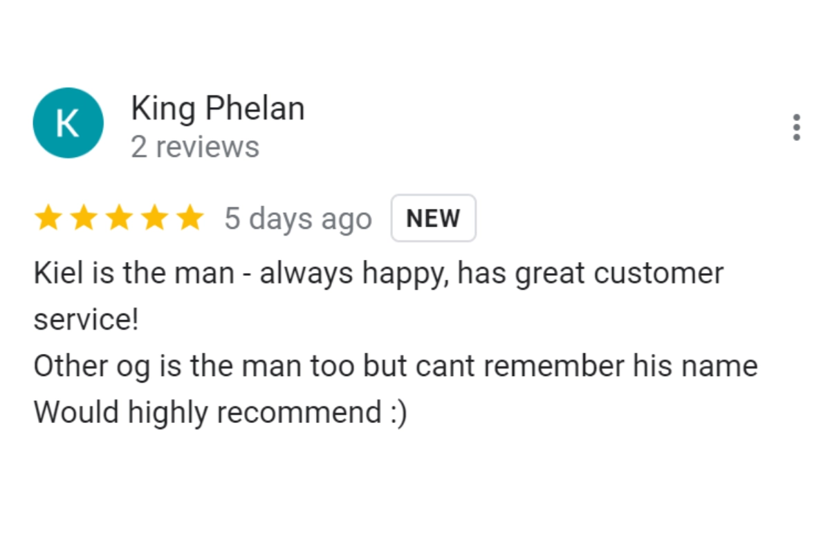 Customer Review King Phelan