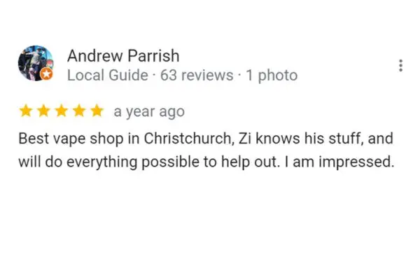 Customer Review of Andrew Parrish