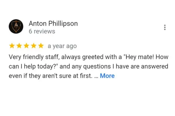 Customer Review Of Anton Phillipson