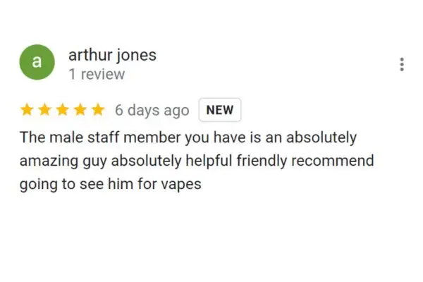 Customer Review Of Arthur Jones