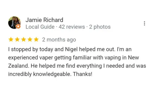 Customer Review Of Jamie Richard