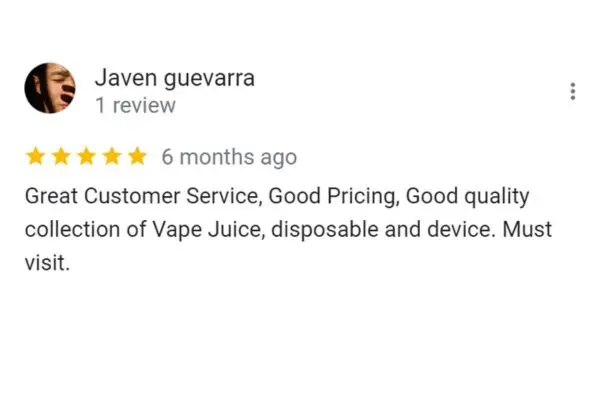 Customer Review Of Javen Guevarra