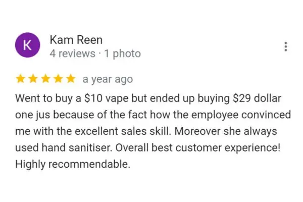 Customer Review Of Kam Reen