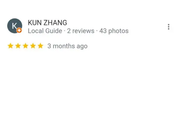 Customer Review Of Kun Zhang