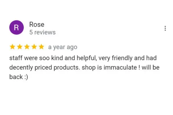 Customer Review Of Rose