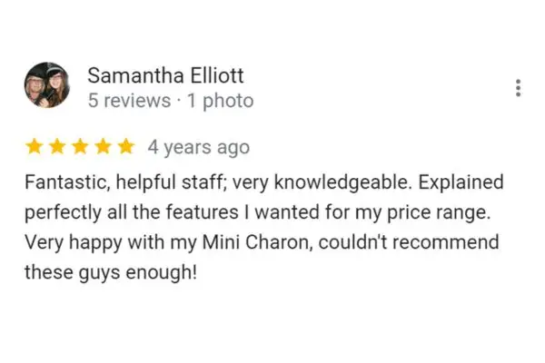 Customer Review of Samantha Elliott