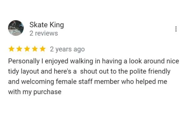 Customer Review Of Skate King