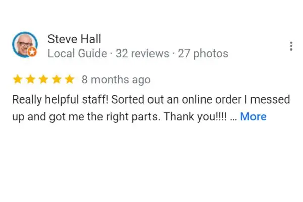 Customer Review: Steve Hall
