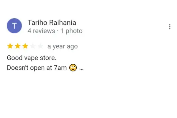 Customer Review: Tariho Raihania