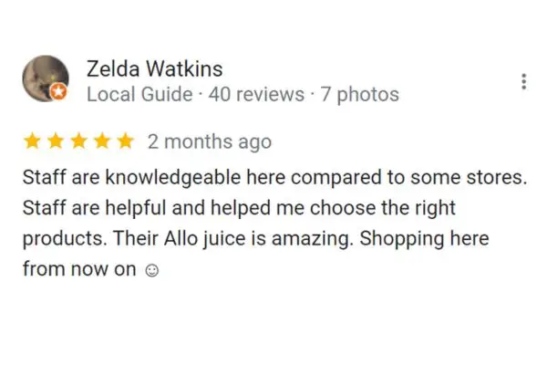 Customer Review: Zelda Watkins