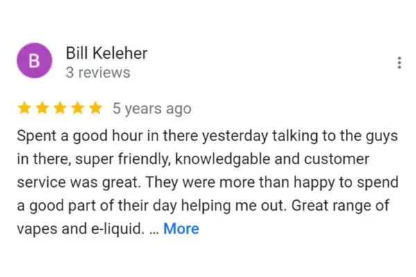 Customer Reviews: Bill Keleher