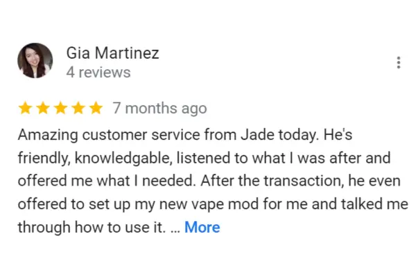 Customer Reviews Gia Martinez