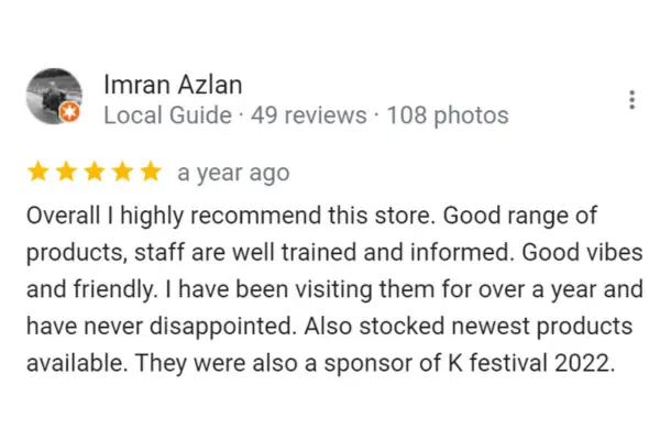 Customer Reviews Imran Azlan