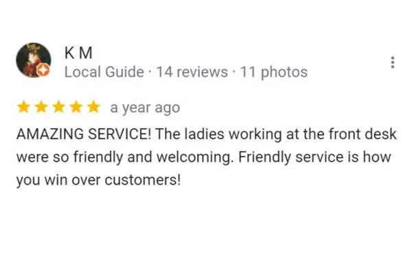 Customer Reviews K M