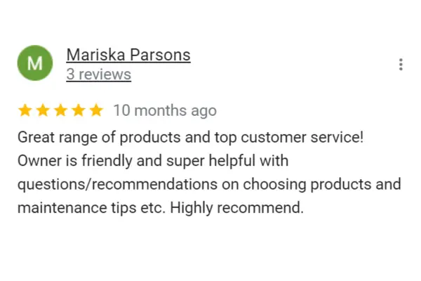 Customer Reviews Mariska Parsons