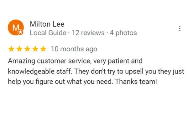 Customer Reviews Milton Lee