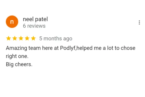 Customer Reviews Neel Patel