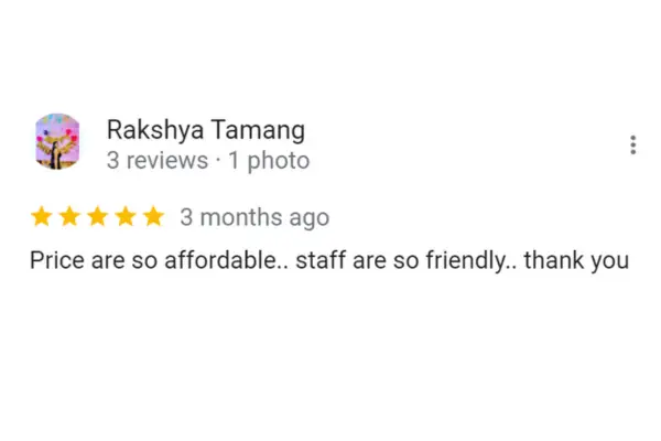 Customer Reviews Rakshya Tamang