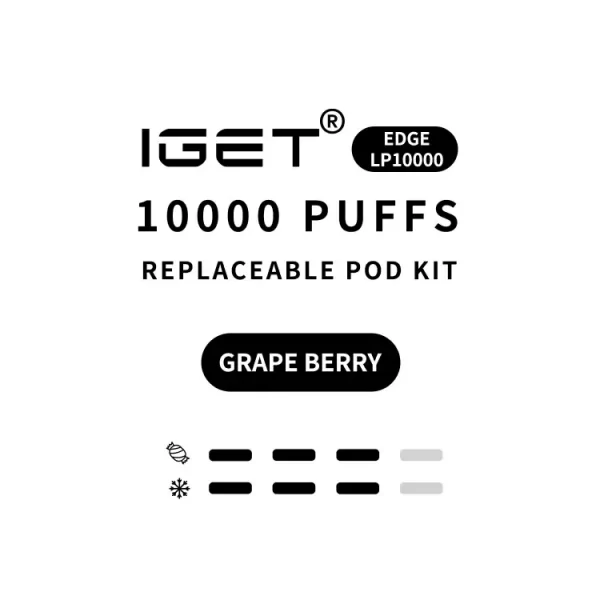 Grape Berry - IGET EDGE Kit 10000 Puffs