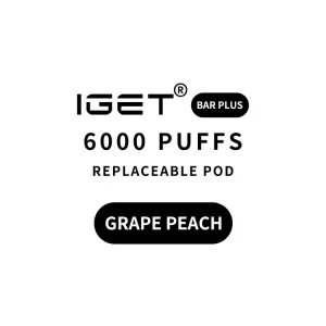 IGET Bar Plus Pod 2.0 6000 Puffs - Grape Peach