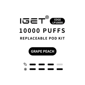 Grape Peach - IGET EDGE Kit 10000 Puffs