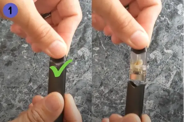How To Open A Vuse Pod Without Pliers: Step One