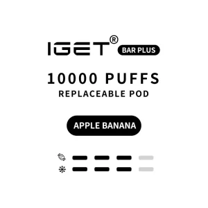 IGET Bar Plus Pod 3.0 10000 Puffs - Apple Banana