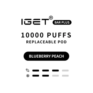 IGET Bar Plus Pod 3.0 10000 Puffs - Blueberry Peach
