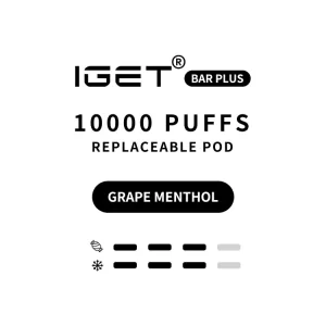 IGET Bar Plus Pod 3.0 10000 Puffs - Grape Menthol