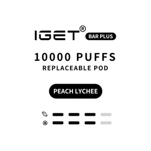 IGET Bar Plus Pod 3.0 10000 Puffs - Peach Lychee