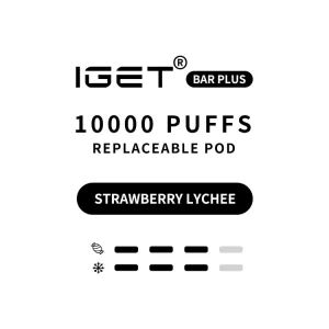 IGET Bar Plus Pod 3.0 10000 Puffs - Strawberry Lychee