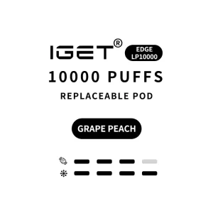 Grape Peach - IGET EDGE Pod 10000 Puffs