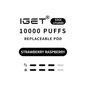 Strawberry Raspberry - IGET EDGE Pod 10000 Puffs