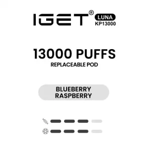 IGET LUNA KP13000 Pod - Blueberry Raspberry