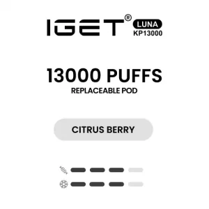 IGET LUNA KP13000 Pod - Citrus Berry