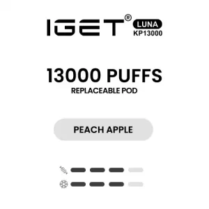 IGET LUNA KP13000 Pod - Peach Apple
