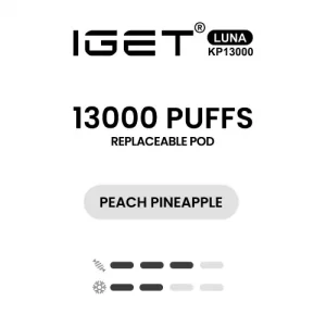 IGET LUNA KP13000 Pod - Peach Pineapple